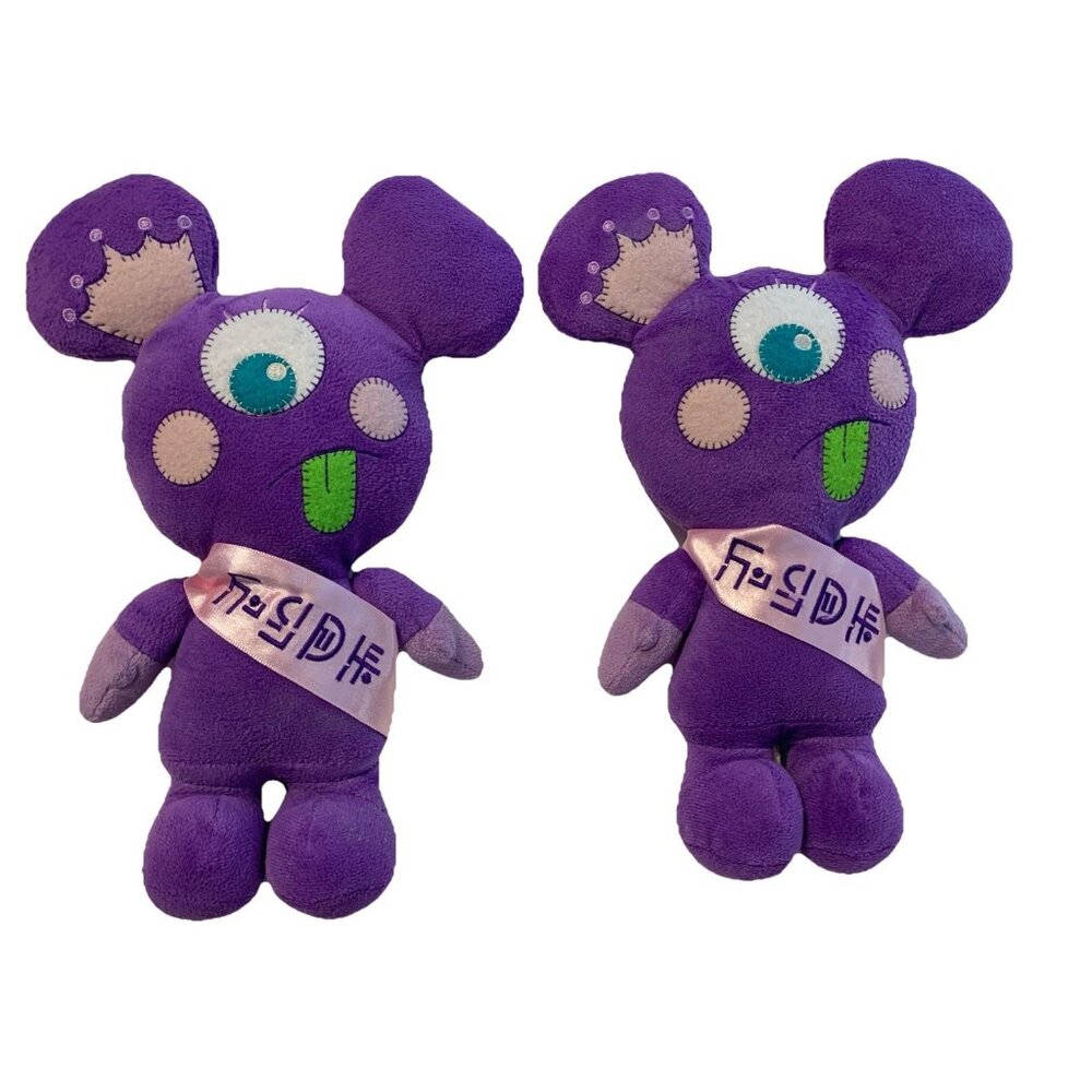 Lot Of 2 DISNEY MICKEY MONSTERS KEETI PURPLE DISNEYLAND PLUSH 10”  SERIES 1